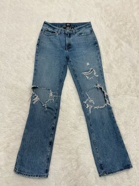 💜 BDG Distressed Blue Bootcut Jeans for Women
